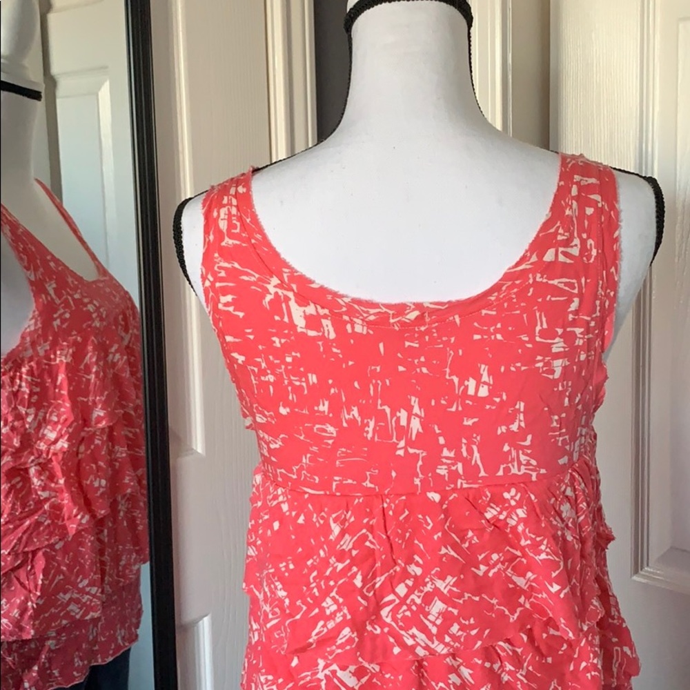 🍀2 for $25 J.crew Factory pink ruffle top - Picture 5 of 6
